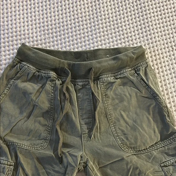 Olive Green Cargo Joggers - Picture 3 of 7